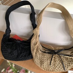 Lemai*e ホーンメッシュバッグ インターネットセレブ同風 25 ショー織りバッグ おしゃれで万能なコントラストカラーのホーンクロスボディバッグ