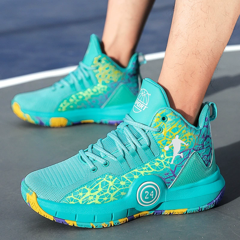 Трансграничная модная баскетбольная обувь удобная дышащая спортивная мужская обувь легкая пара кроссовки роды обувь