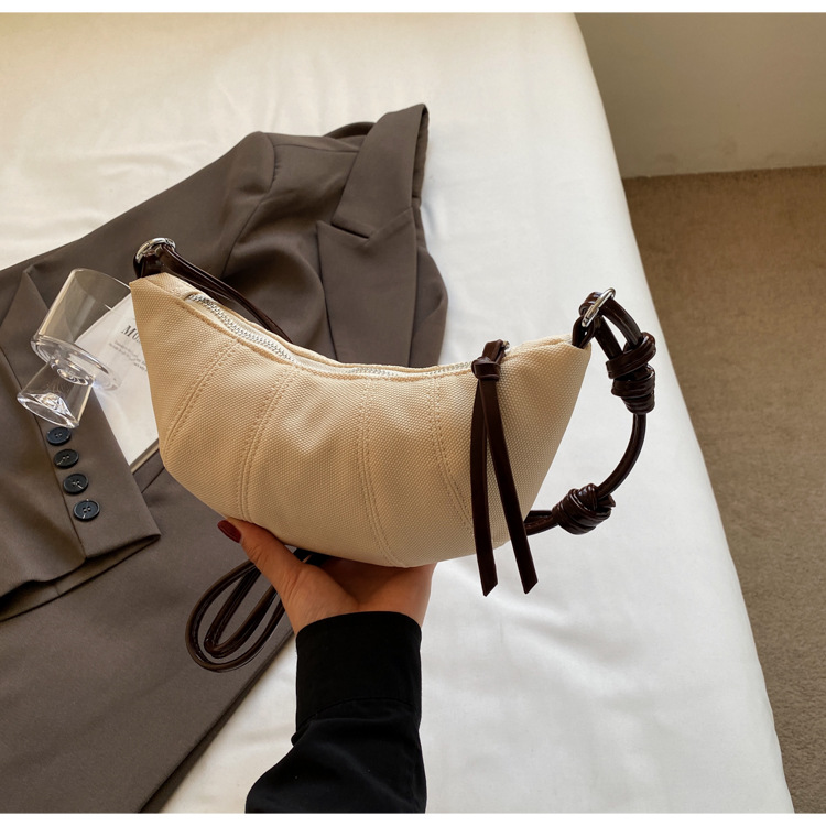 Denim for women's 2024 new fashionable casual shoulder niche trend, super hot crossbody bag, cowhide bag_senzul.com