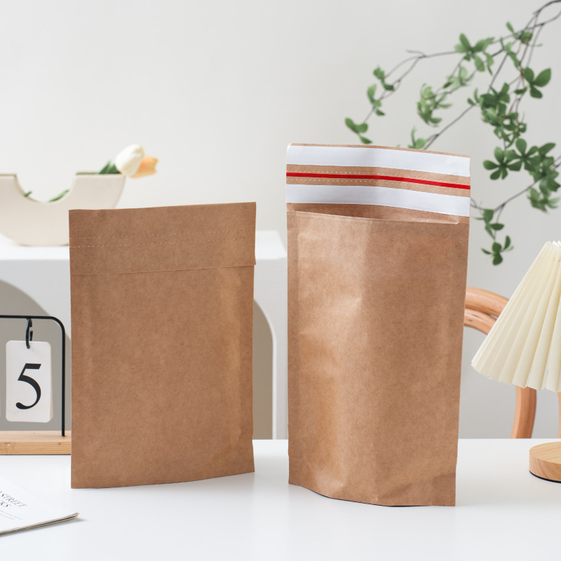 不干胶自封牛皮纸袋防水包装袋衣服礼品袋婴幼儿服装小号快递袋子