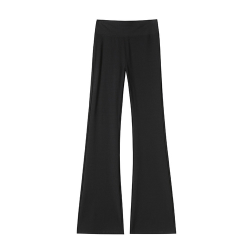 Nylon Micro-Large Shark Pants Women's Outerwear Spring and Autumn 2025 New High Waist Hip Lifting Bottoming Slimming Yoga Flared Pants