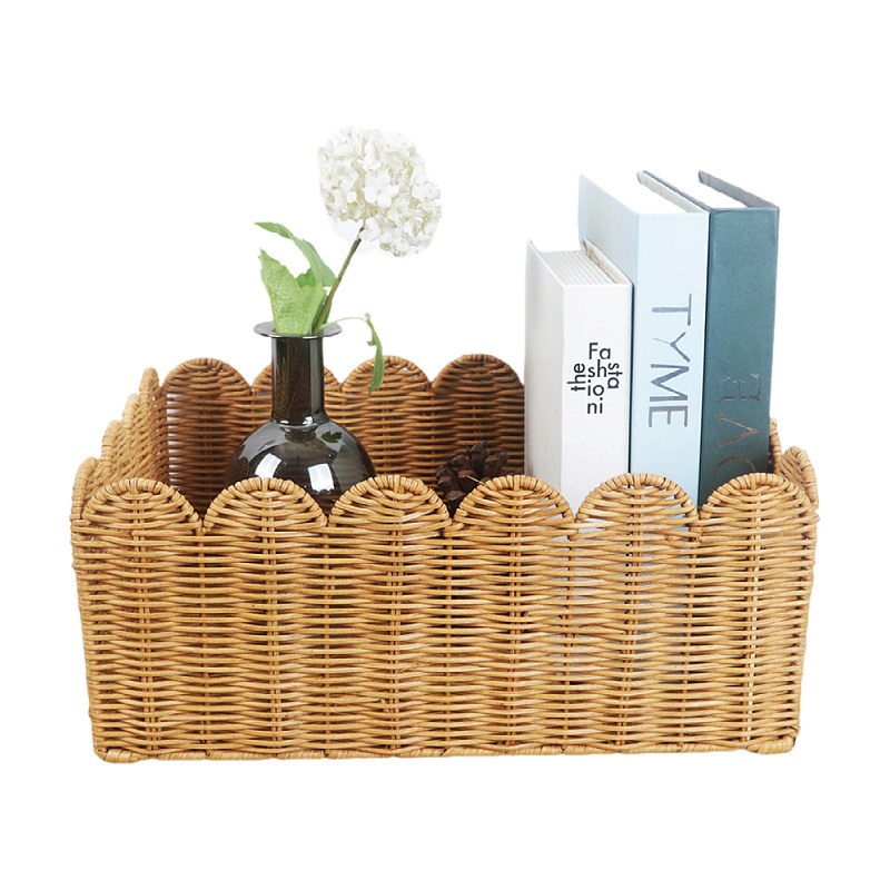 Cestas de almacenamiento de tejido de cuerda de papel para ropa doméstica de gran capacidad de mesa de bocadillos juguetes de cocina de acabado de cestas de almacenamiento