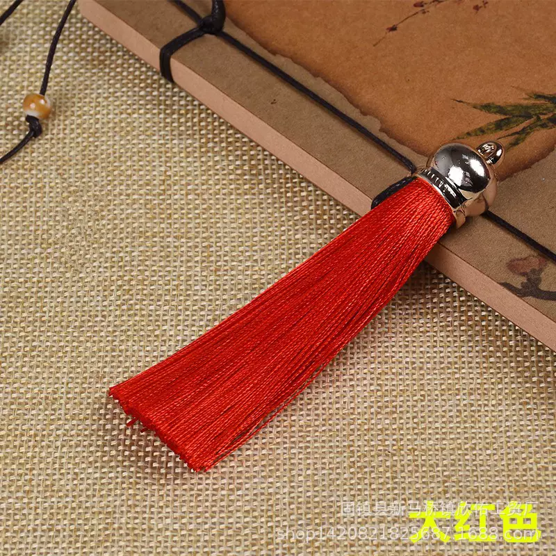 【现货秒发】8cm金钟流苏涤纶垂直流苏穗子 皇冠吊穗流苏挂件批发