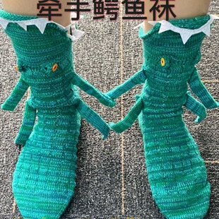 Hand-in-hand crocodile socks cross-border new products will hold hands funny magnetic animal socks