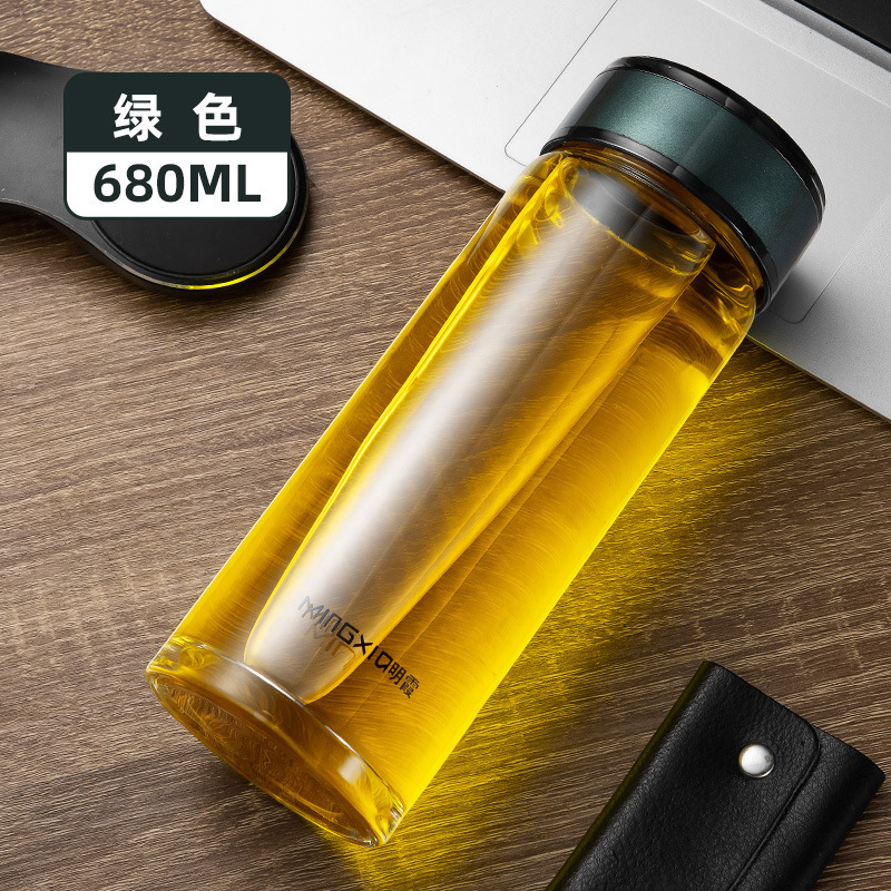 Mingxia 単層ガラス高ホウケイ酸透明家庭用車の水カップギフトカップ卸売カスタム印刷|undefined