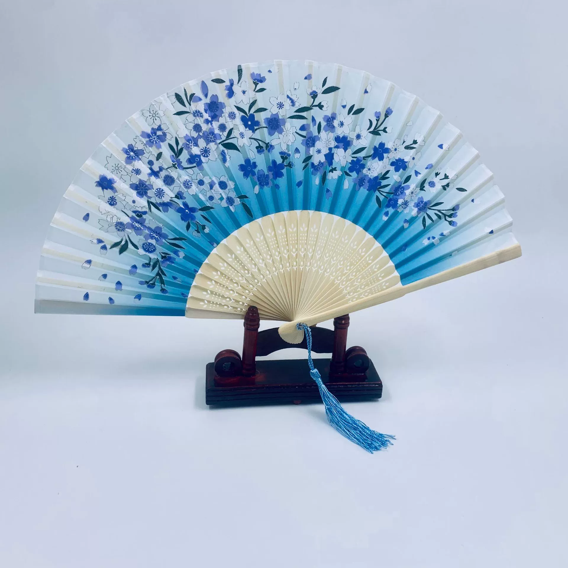 Folding Hand Fan Hanfu Style, Silk-screen Print, High-definition Patterns, Fine Workmanship