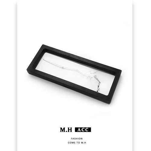 Hairpin transparent PE floating box film box display box jewelry hairpin accessory box packaging hairpin display jewelry box