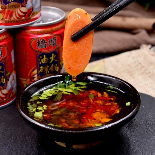 Chongqing Qiaotou hot pot oil dish canned 65ml hot pot sesame oil sesame blended oil commercial household wholesale