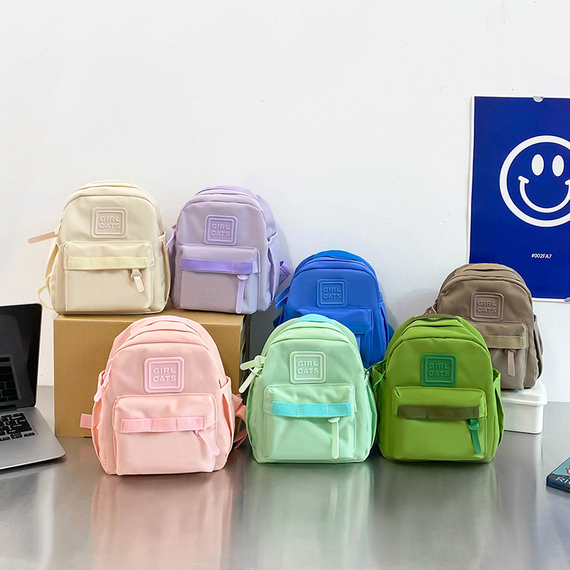 New Korean-style children's backpack cute kindergarten backpack for boys and girls, nylon backpack for young children, INS dual-shoulder bag