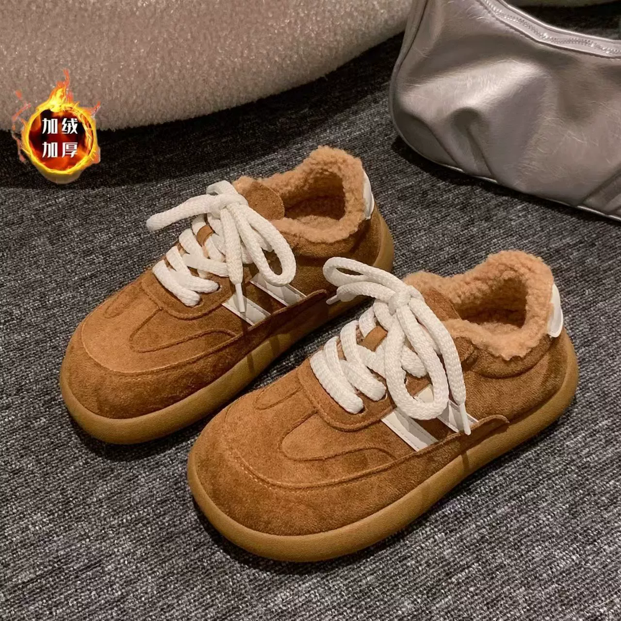Keep warm winter high footwear platform, soft sole