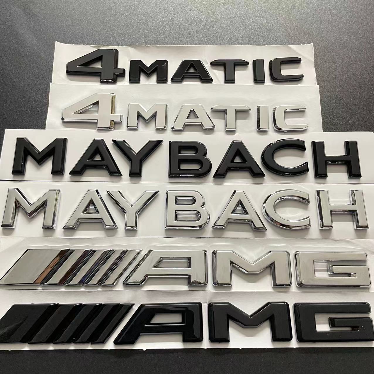Applicable to Mercedes-Benz Maybach logo S-class modified logo S400 S450 side logo front and rear tail box logo hub cover