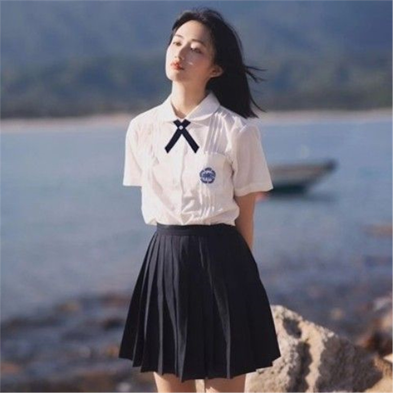 Taiwan Normal University Attached High School Uniform jk White Shirt Pleated Skirt suit College Style Junior Senior high school Students Graduation Season Class Clothes Taiwan Normal University Attached High School Uniform jk White Shirt Pleated Skirt suit College Style Junior Senior high school Students Graduation Season Class Clothes