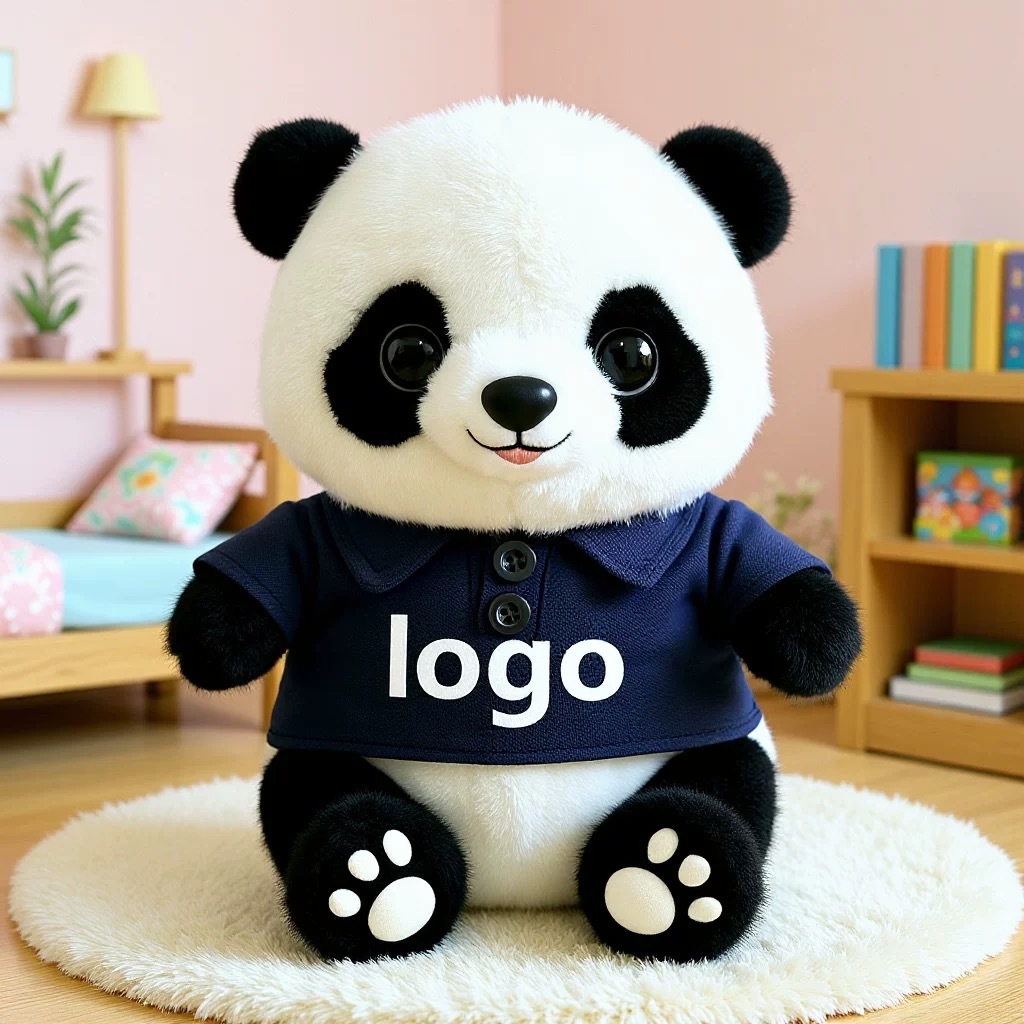 Panda lindo muñeca de peluche vestido Tesoro Nacional Panda muñeca Chengdu recuerdos festivos regalos impresión logotipo