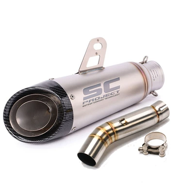 Motorcycle modified exhaust middle section | Motorcycle exhaust pipe - s