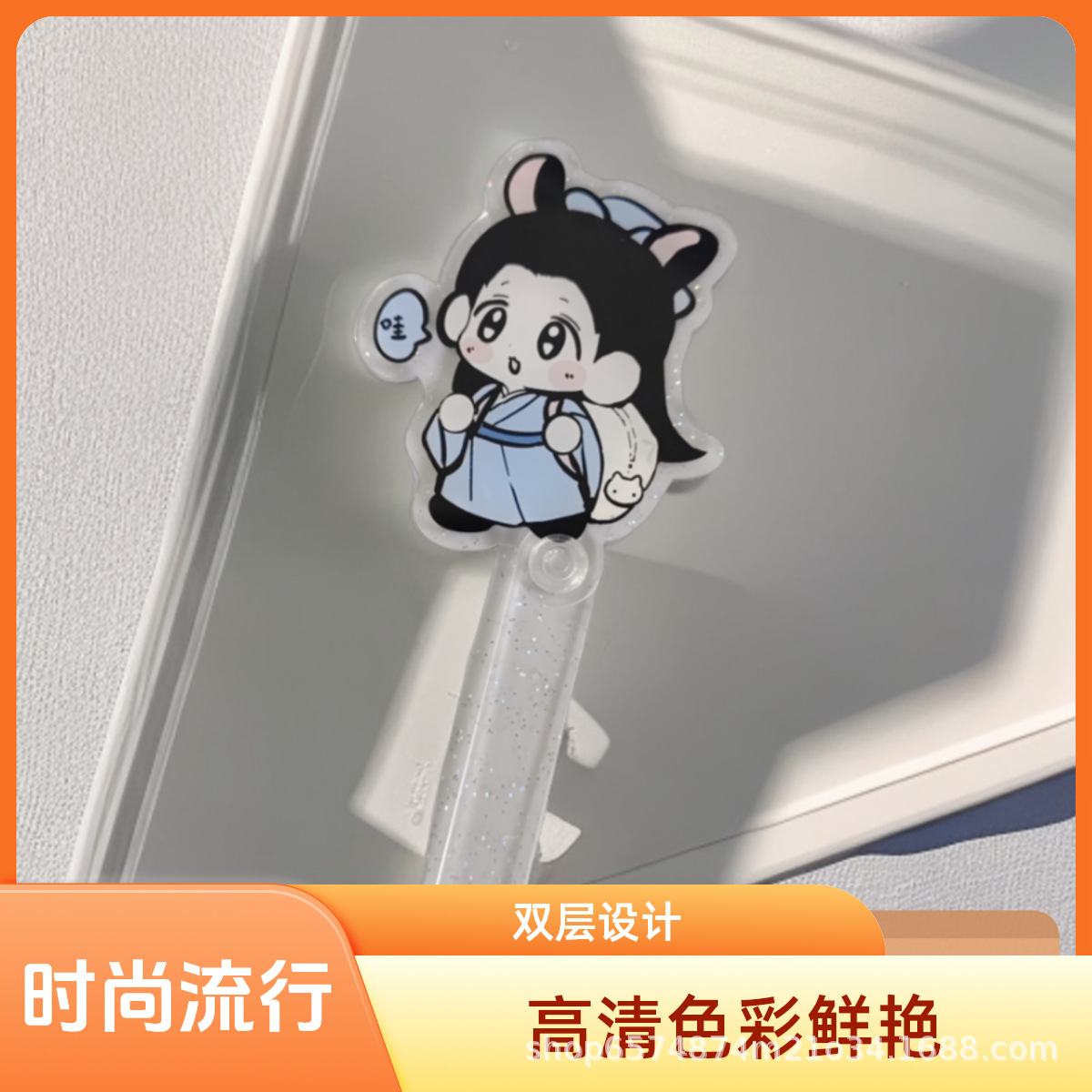 亚克力棒打卡棒图案高清高透明彩色均匀工艺细致手工制品跨境热销