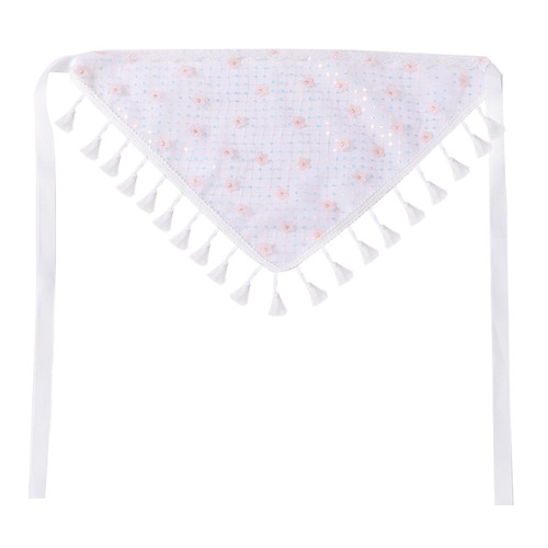 Factory direct wholesale European and American style hair accessories, pastoral style fresh and simple triangular headscarf hair tie netting headband