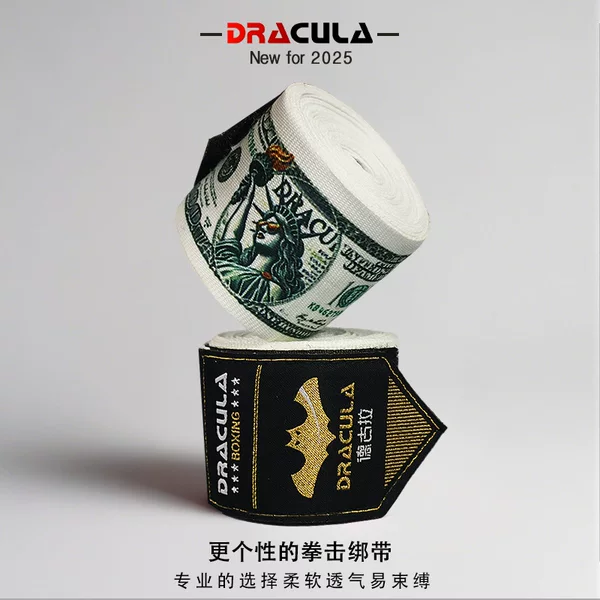 Dracula Boxing Bandages for Men and Women 5m Adult Sanda Hand Wraps Fighting Hand Wraps Muay Thai Protective Gear Micro-Elastic