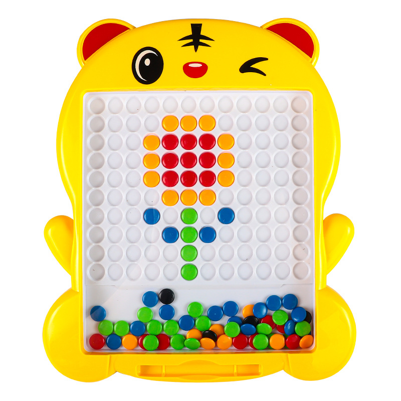 Tablero de dibujo de pluma magnética para niños transfronterizos Tablero de dibujo de rompecabezas magnético educativo Entrenamiento Juguetes de concentración para niños al por mayor