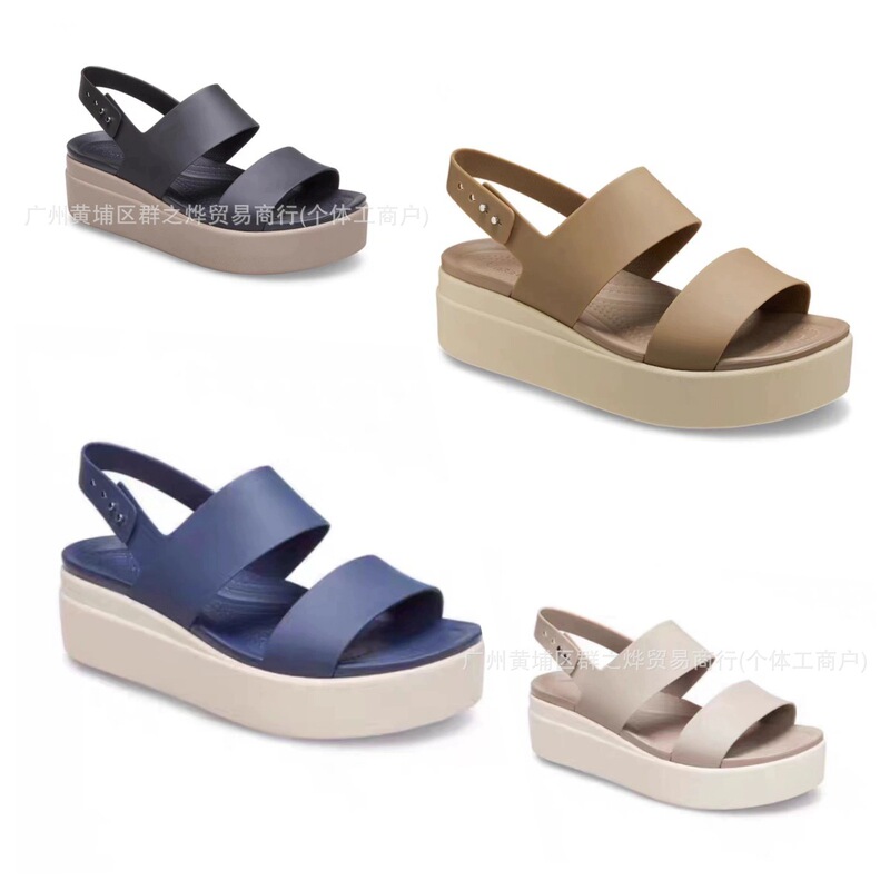 2025 New Style Women's High-Heeled Brooklyn Casual Breathable Open-Toe Women's Shoes Thick-Soled Wedge Sandals