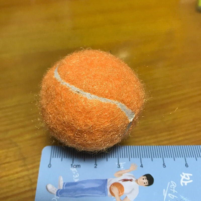 4CM 주황색 작은 테니스 공