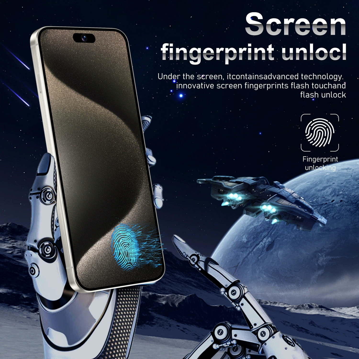 (Cross-border trading), Google, smartphone, intel core i15, (Physicals), 7.6 inch, Android, 512G