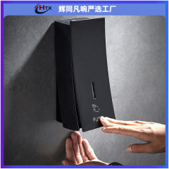クロスボーダー専用現物黒色手動石鹸ディスペンサー壁掛け式携帯電話押し式壁掛け石鹸ディスペンサー浴室