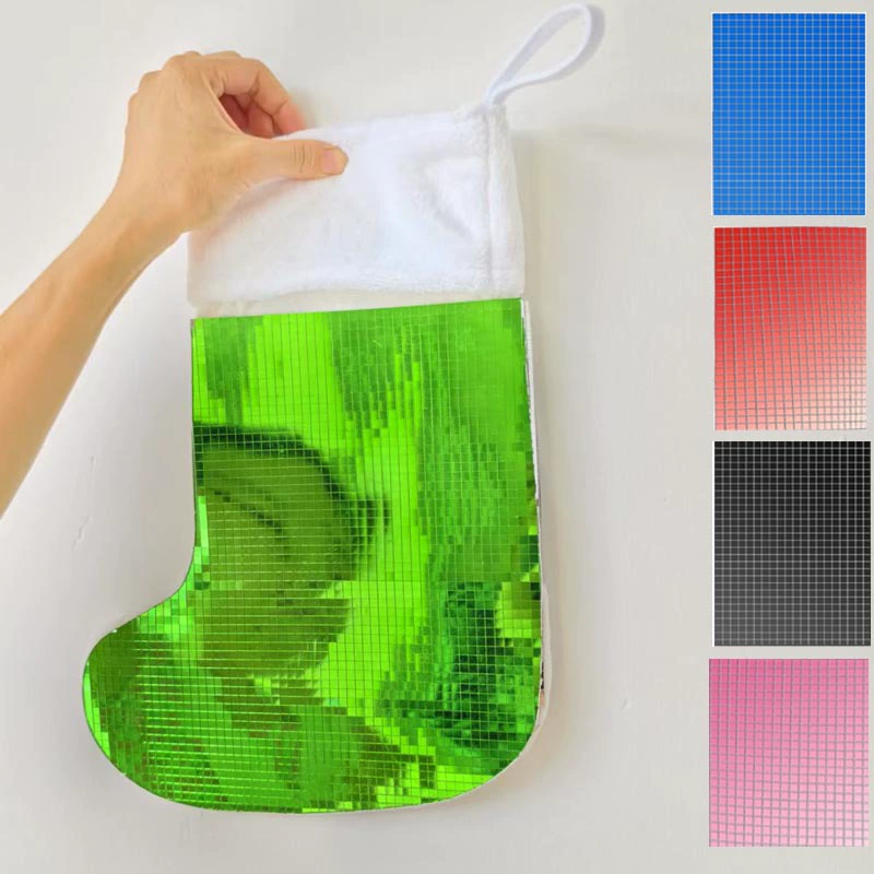 Новогодние носки с пайетками, безопасный подарочный пакет, двусторонние термотрансферные носки с пайетками, новые товары для трансграничной торговли