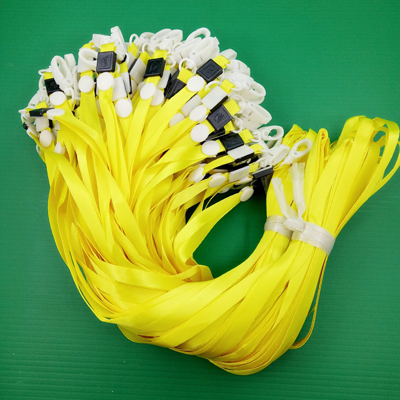 1CM helicóptero hebilla cordón insignia cuerda gancho de plástico Etiqueta De fábrica cordón Etiqueta de trabajo cordón certificado azul cordón 100 piezas