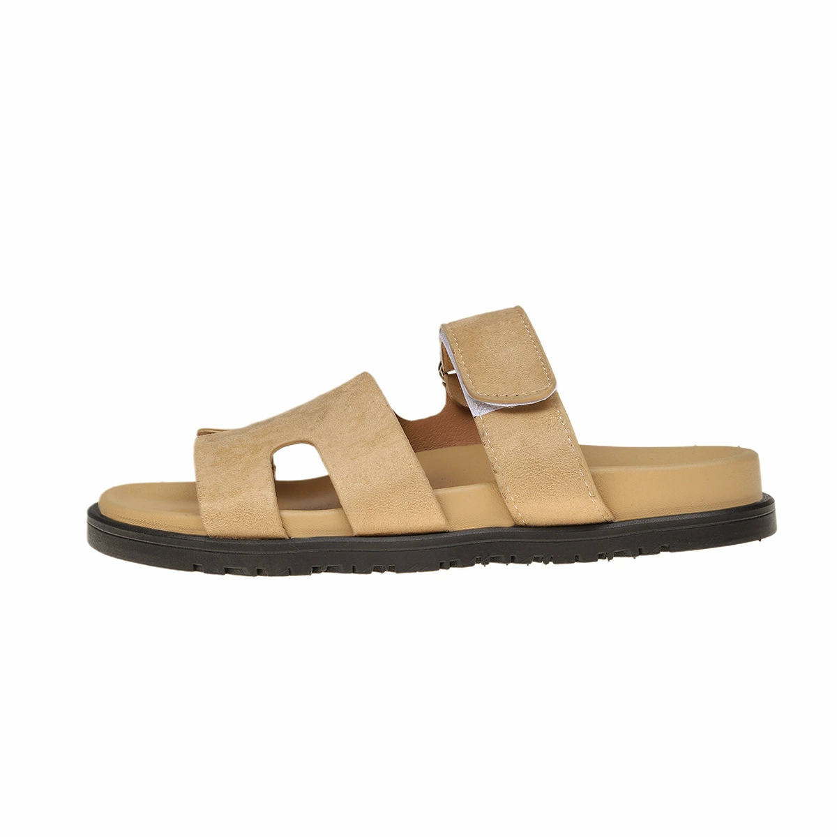 Summer universal slippers, velcro strap, plus sizes (women's open-toe sandals)