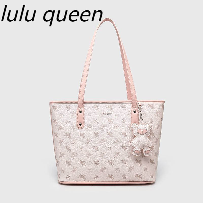 lulu queen Original Pegasus Tote Bag, Structured Large Capacity Handbag for Office Workers, College Students, Commuter Bag