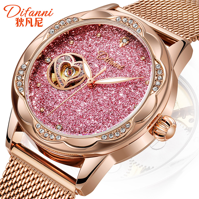Divani gypsophila Couple Automatic Women's Mechanical Watch Fashion Luxury Trendy Loving Mechanical Women's Watch