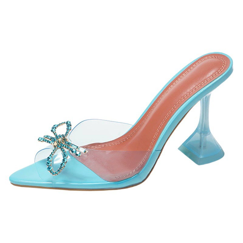 Оптовая продажа от производителей новый AnninaMuabbi бант на каблуках с бриллиантами на каблуках хрустальные высокие каблуки моды на буксирных каблуках