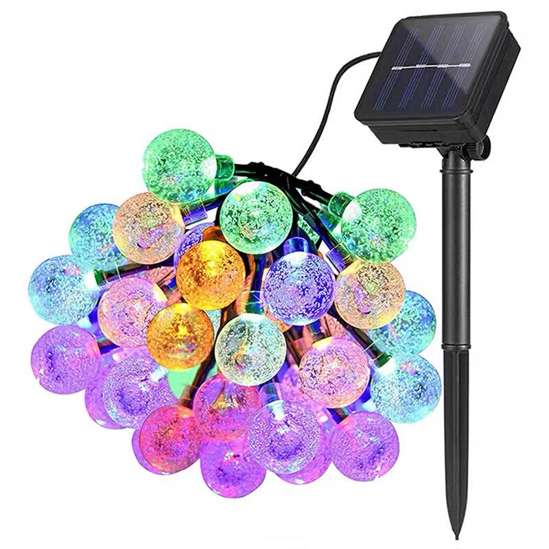 New solar lights outdoor garden lights dark automatic bright decorative ball string lights solar LED string lights