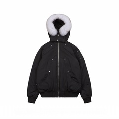 跨境3Q狐狸毛moose剪刀羽绒服02款男03款女加拿大同款飞行员夹克