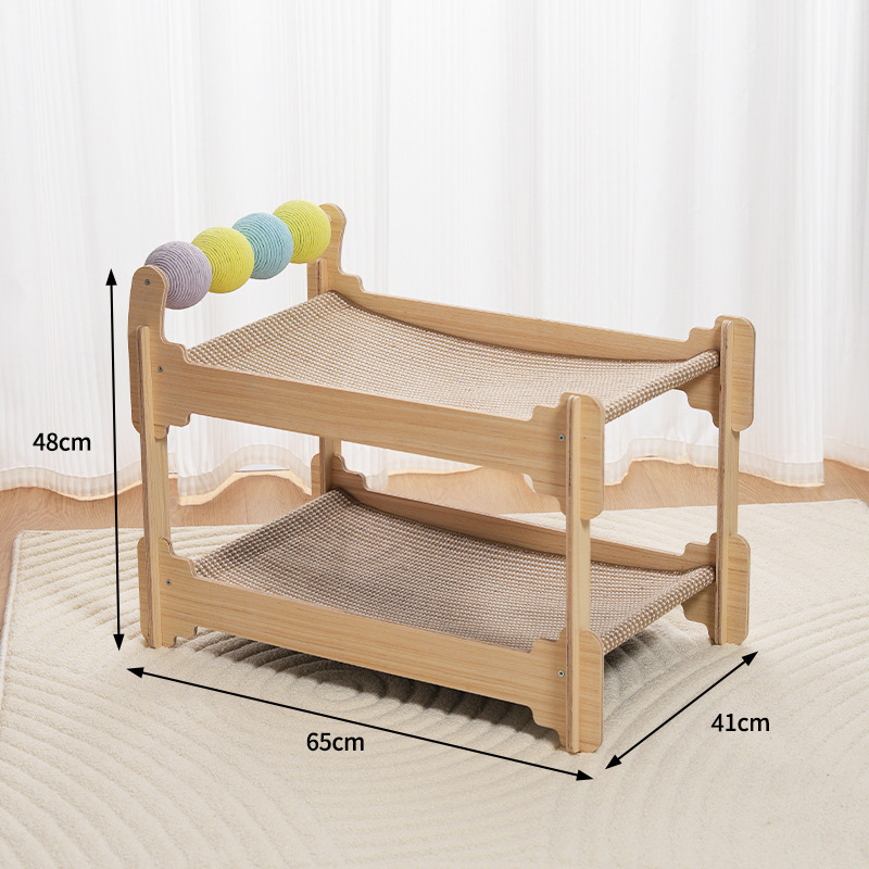 Sillón reclinable vertical de doble capa para gatos