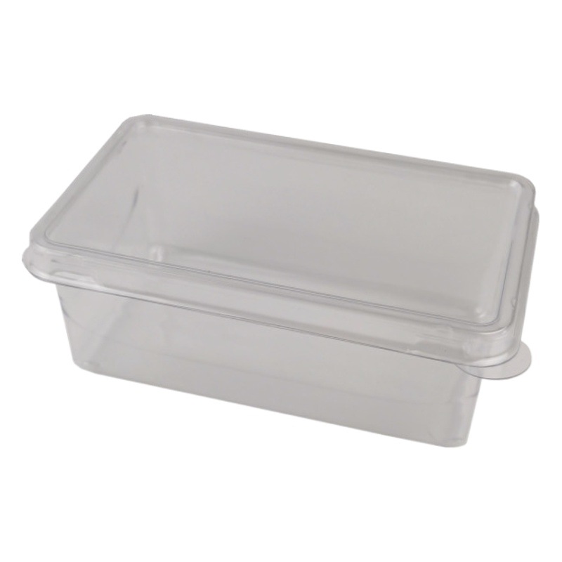 250ml Internet celebridad sangre glutinoso arroz Durian Taro caja de queso blister rectangular caja transparente con tapa caja de Tiramisú