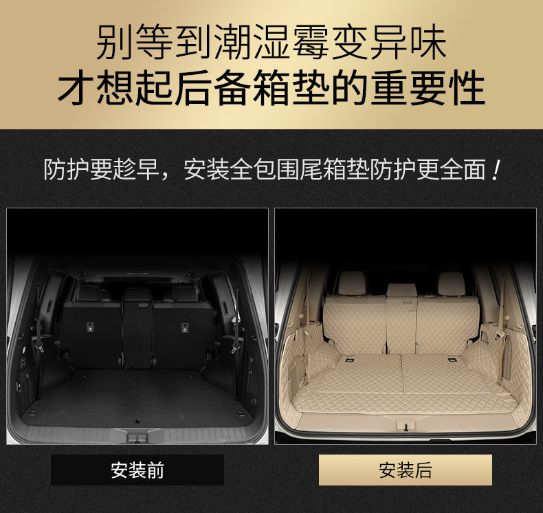 23-25 New Model Land Cruiser Trunk Mat Lc300 Full Surround Rear Compartment Mat Lc71 Land Cruiser Modification