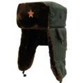 Green Cloth 245g Dark Brown Velvet Sickle and Five-Pointed Star
