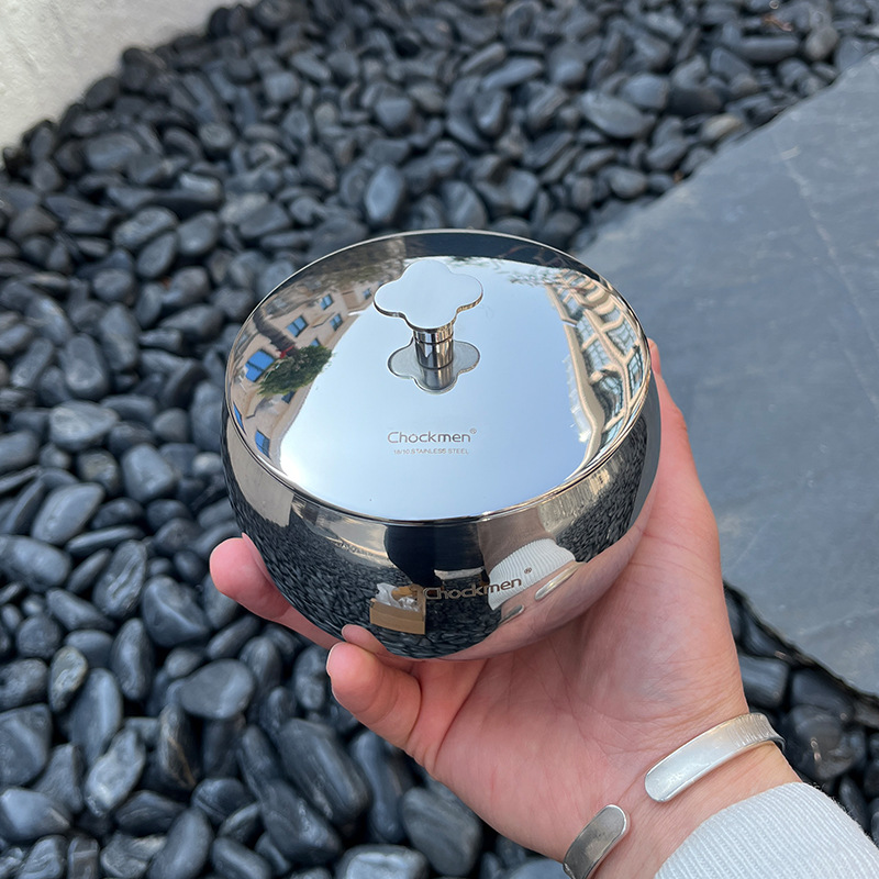 Chockmen Zhuo Deming 18 / 10 Taza de acero inoxidable Taza de frutas Taza de azúcar Taza de sal Taza de condimento Taza de dulces