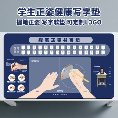 ペンを握っている姿は字を書くマウスパッドです。
