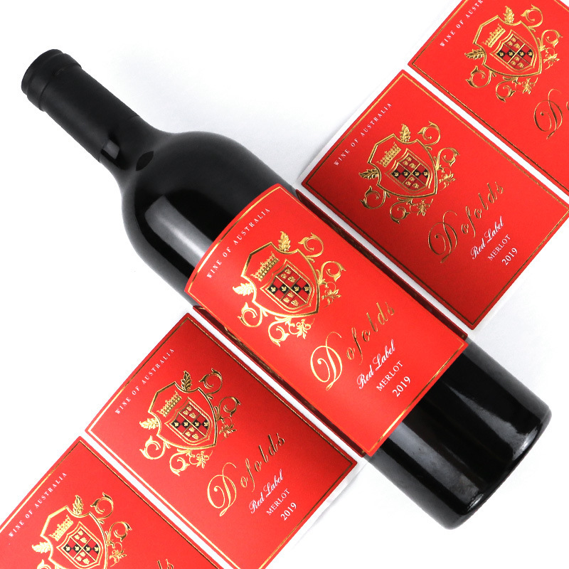 酒水标签定制 酒标贴纸印刷 红酒标签贴纸定制