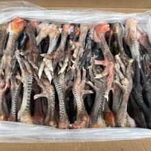 土鸡爪黑鸡爪青脚公鸡爪长爪长鸡脚带拐 20斤/件 商用冷冻批发