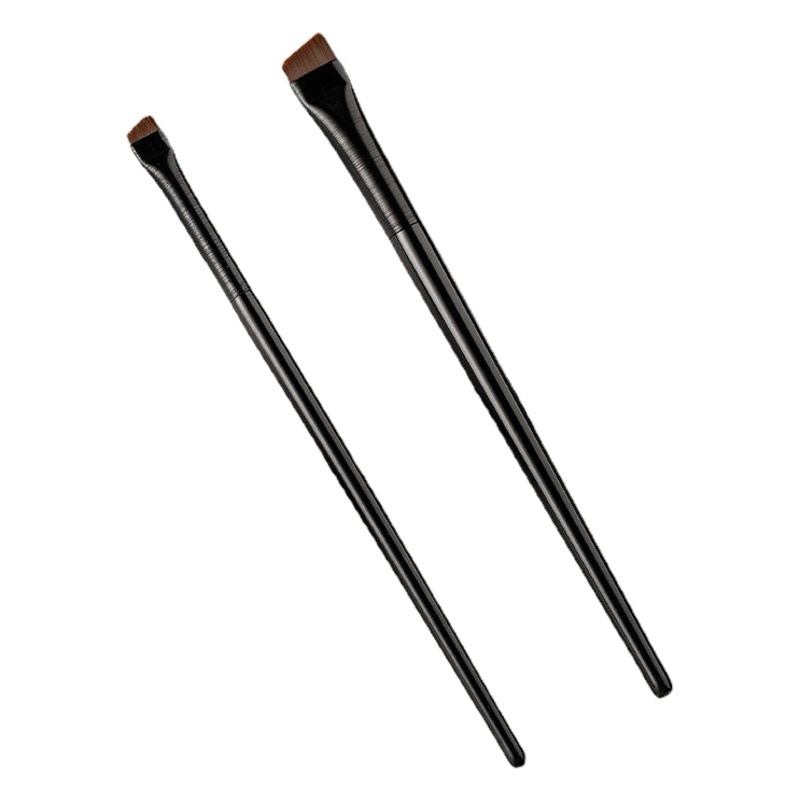 Cabeza oblicua hoja ceja cepillo delineador cepillo fino oblicua cabeza delineador cepillo de cejas herramientas de belleza maquillaje cepillo fábrica al por mayor