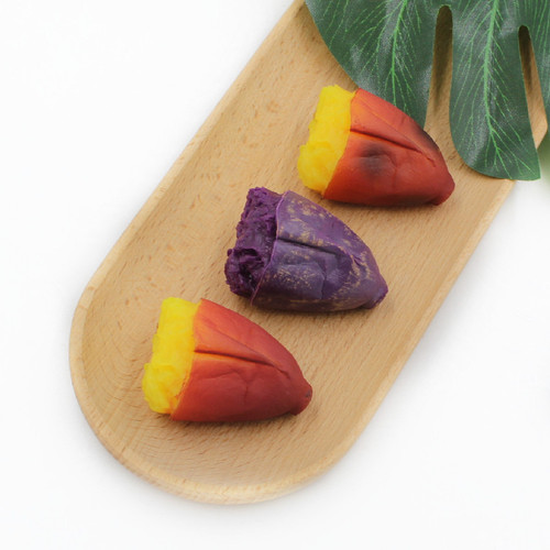 New PVC simulation food toy large half sweet potato purple potato sweet potato sweet potato model shooting props