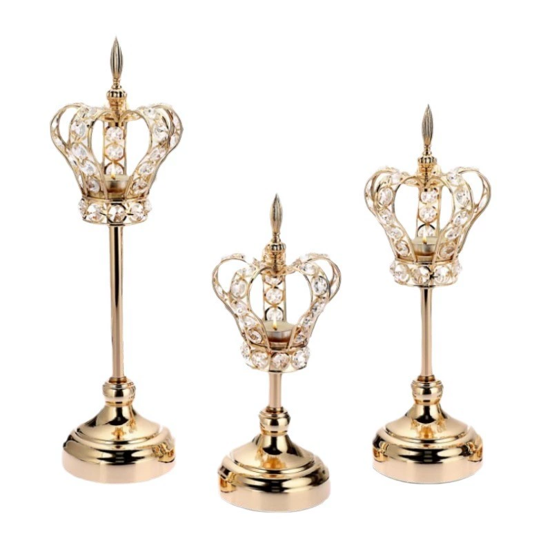 Поставки через границу европейский стиль корона candlesticks, композиция сценой романтического ужина при свечах, декоративные реквизиты, творческие украшения и реквизит для гостиной
