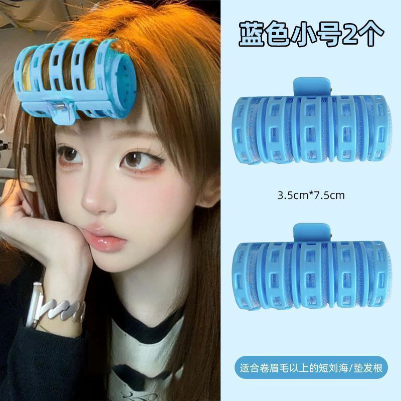 エアバングローラー、8の字バング、ふわふわカーリーヘア、フレンチスタイリングヘアアイロン、怠惰な学生カーリング、Lサイズ|undefined