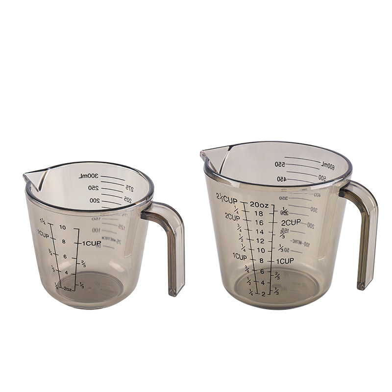 塑料量杯带刻度耐高温量筒奶茶店专用工具计量杯家用大容量1000ml