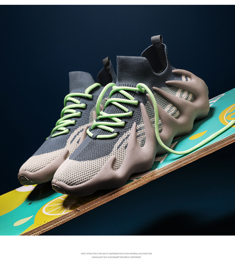 2023 Sommer neue Herren Sportschuhe Studenten Vance Kokosnuss Schuhe atmungsaktiv fliegendes Mesh Casual Running trendige Schuhe_voghion.com