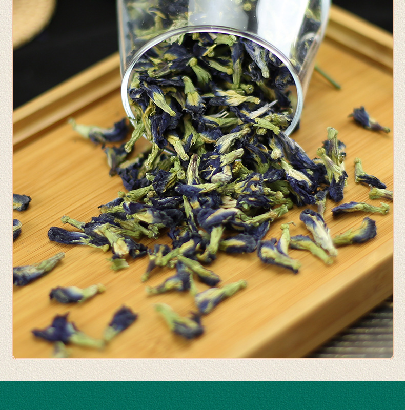 Dried Butterfly Pea Flowers Lan Hu Die 500g Bulk Herbal Tea from Yunnan key features