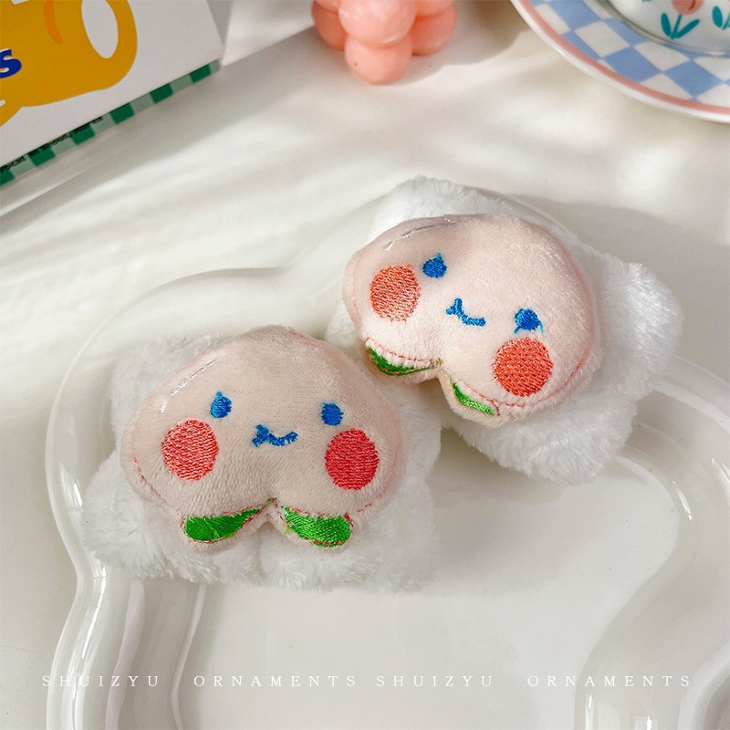 Pulseras de muñeca de pelúcia para lavar la cara niñas absorción de sudor maquillaje peludo muñeca impermeable manga pulseras de dibujos animados